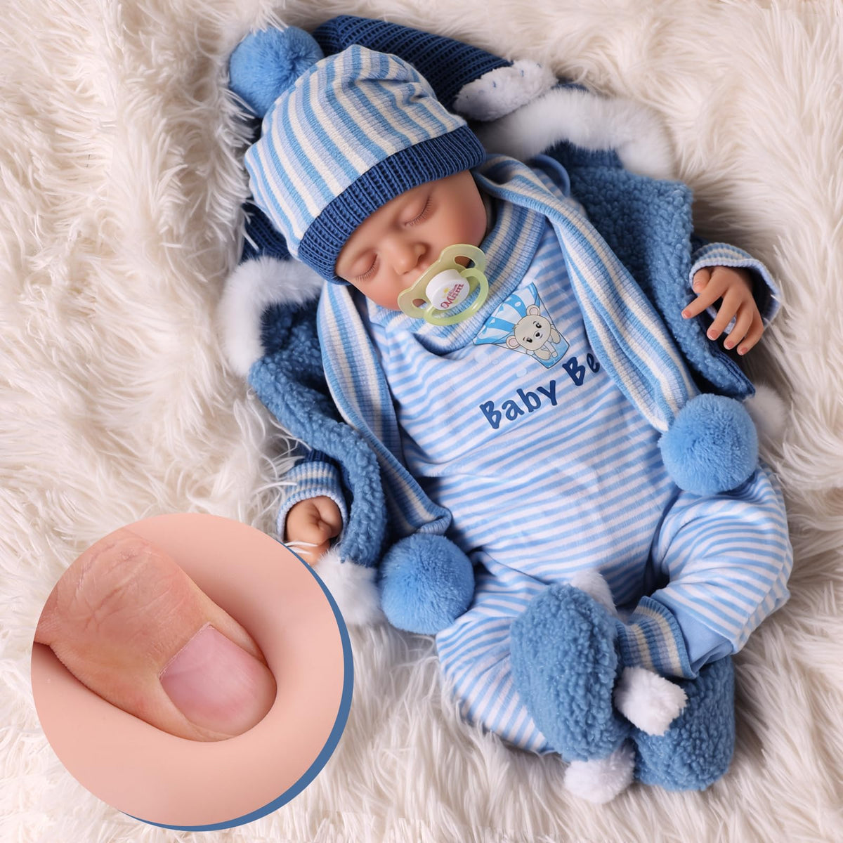 20 Inch Reborn Baby Dolls Boy Soft Body Z68377