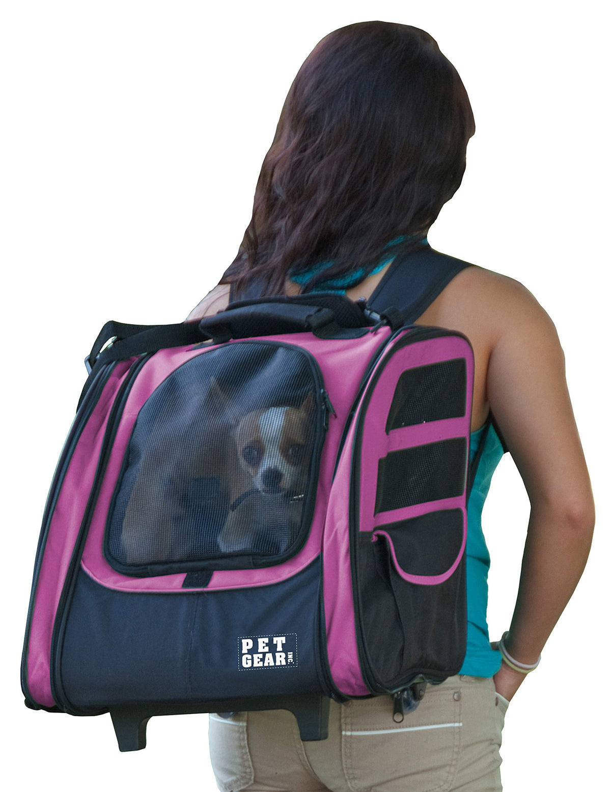 Large Pink Pet Backpack Z39071