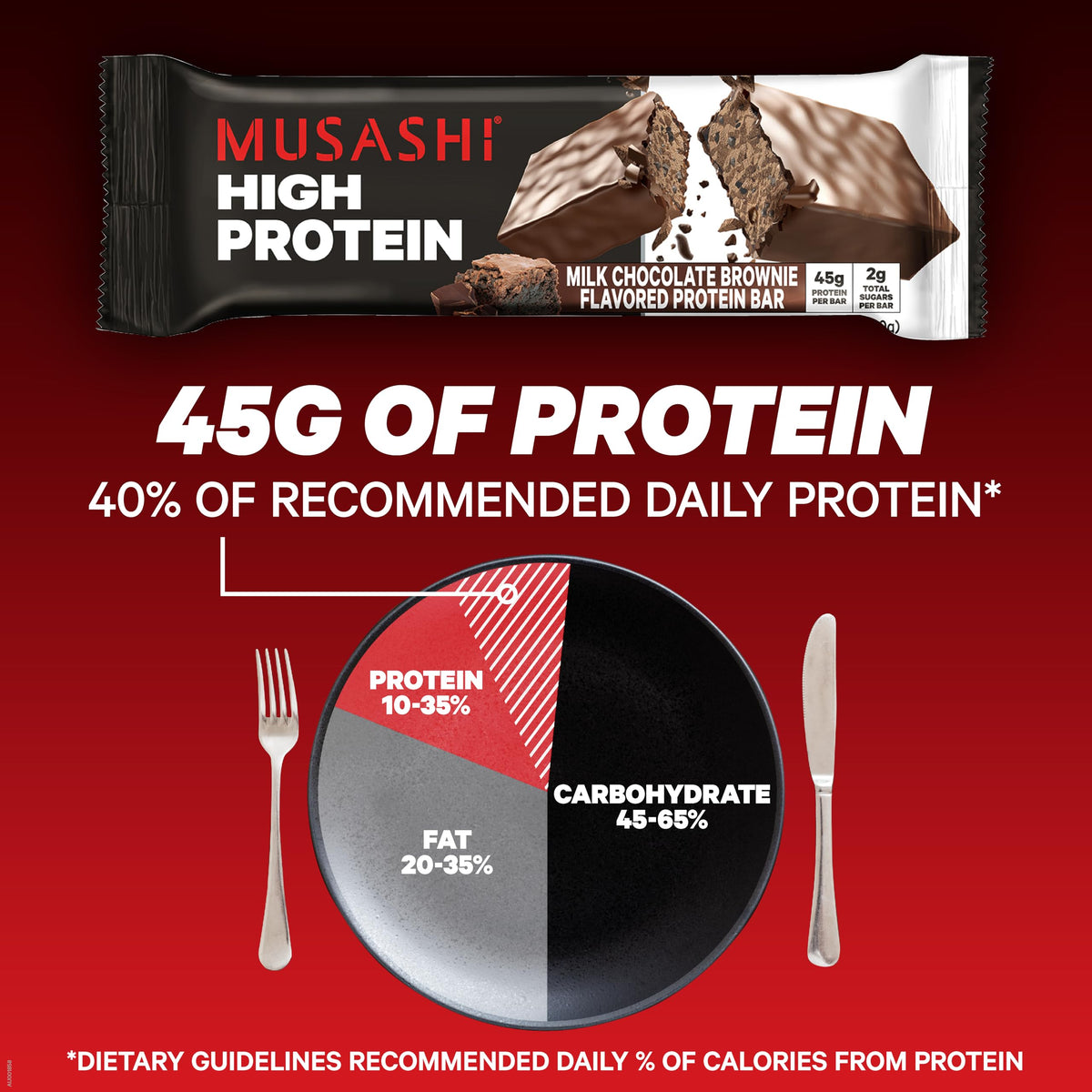 High Protein Bar Milk Chocolate Brownie N5415