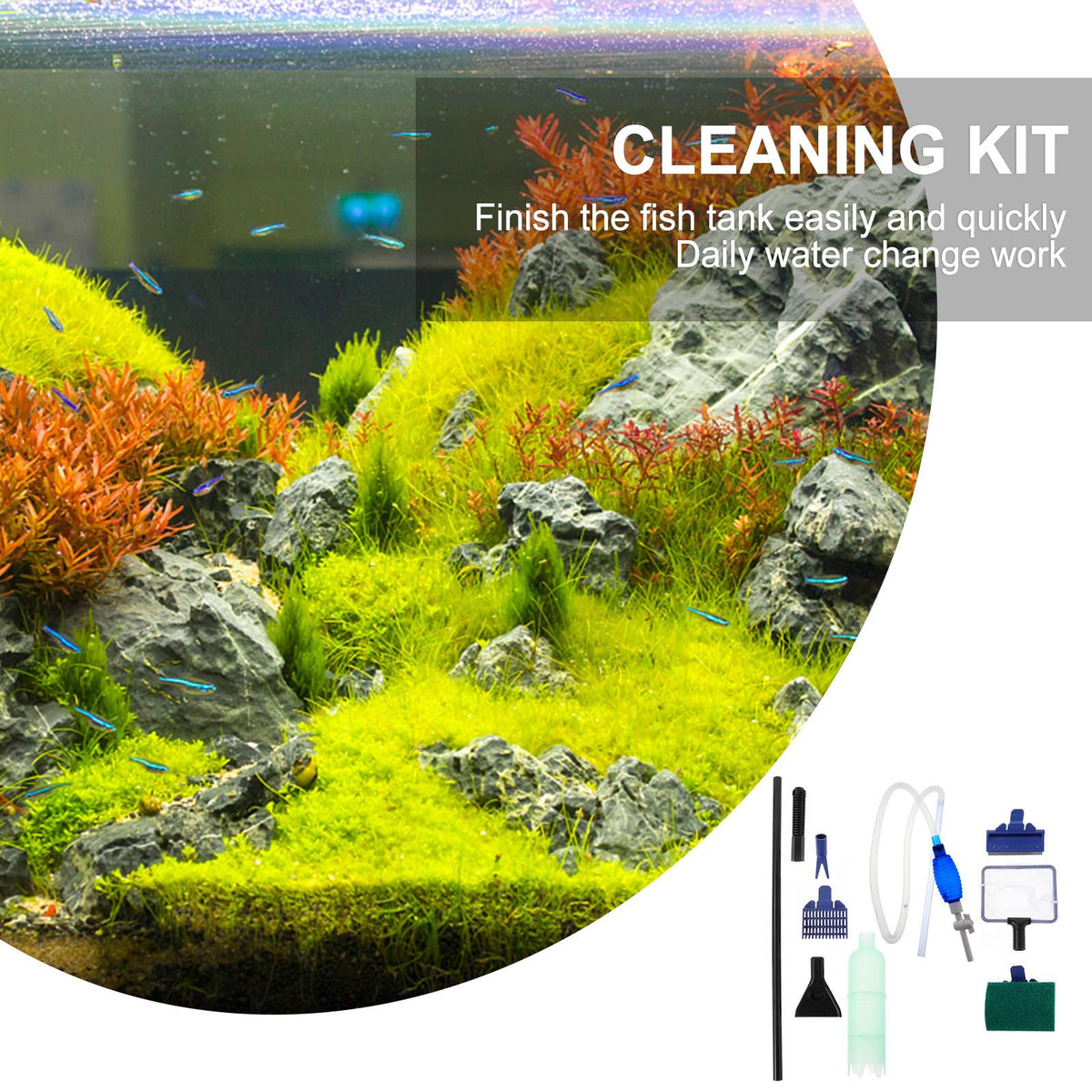 Fish Tank Water Changer Siphon Cleaner with Flow Control X671