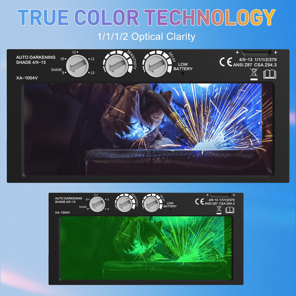Auto Darkening Welding Lens Variable Shade 4/9-13 Z2594