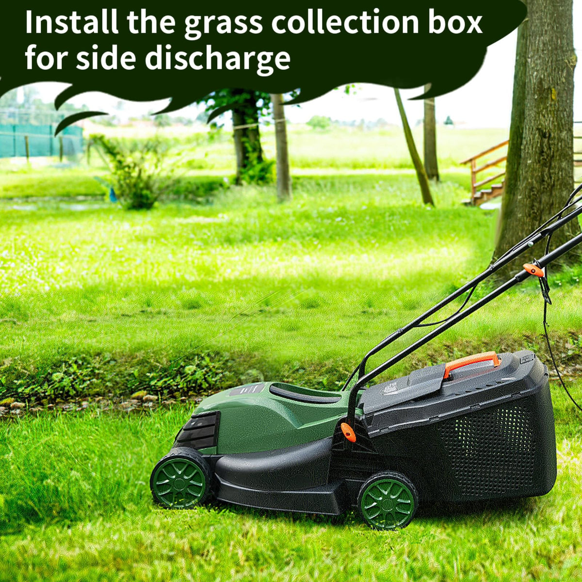 Electric Lawn Mower with Grass Collection Box X64121