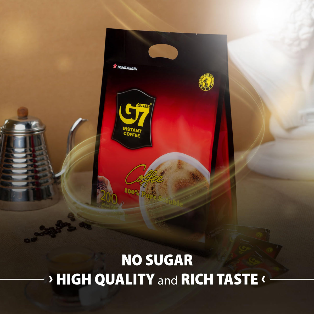 Black Instant Coffee 200 Sachets B575613