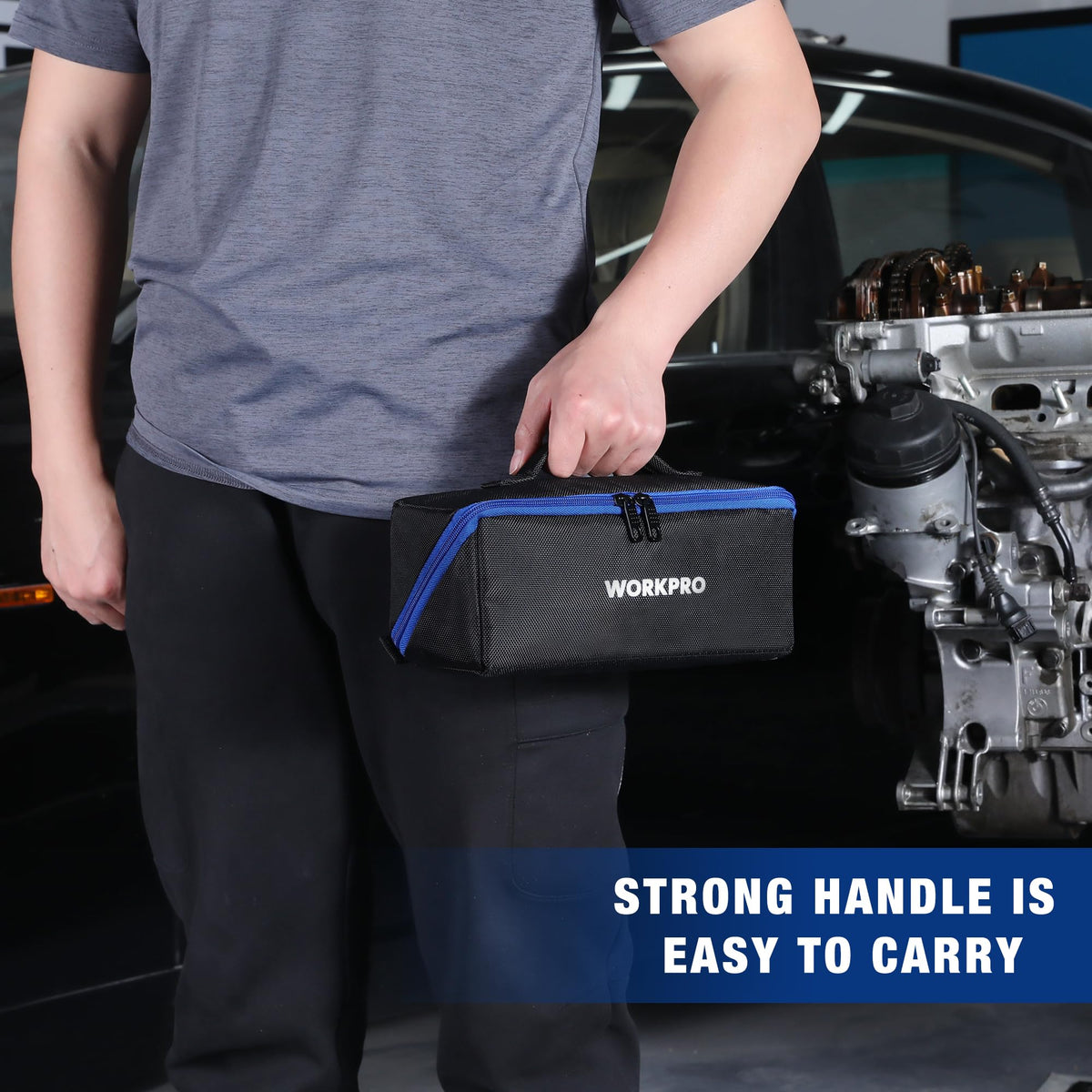 10" Wide Mouth Zipper Utility Tool Bag R826460