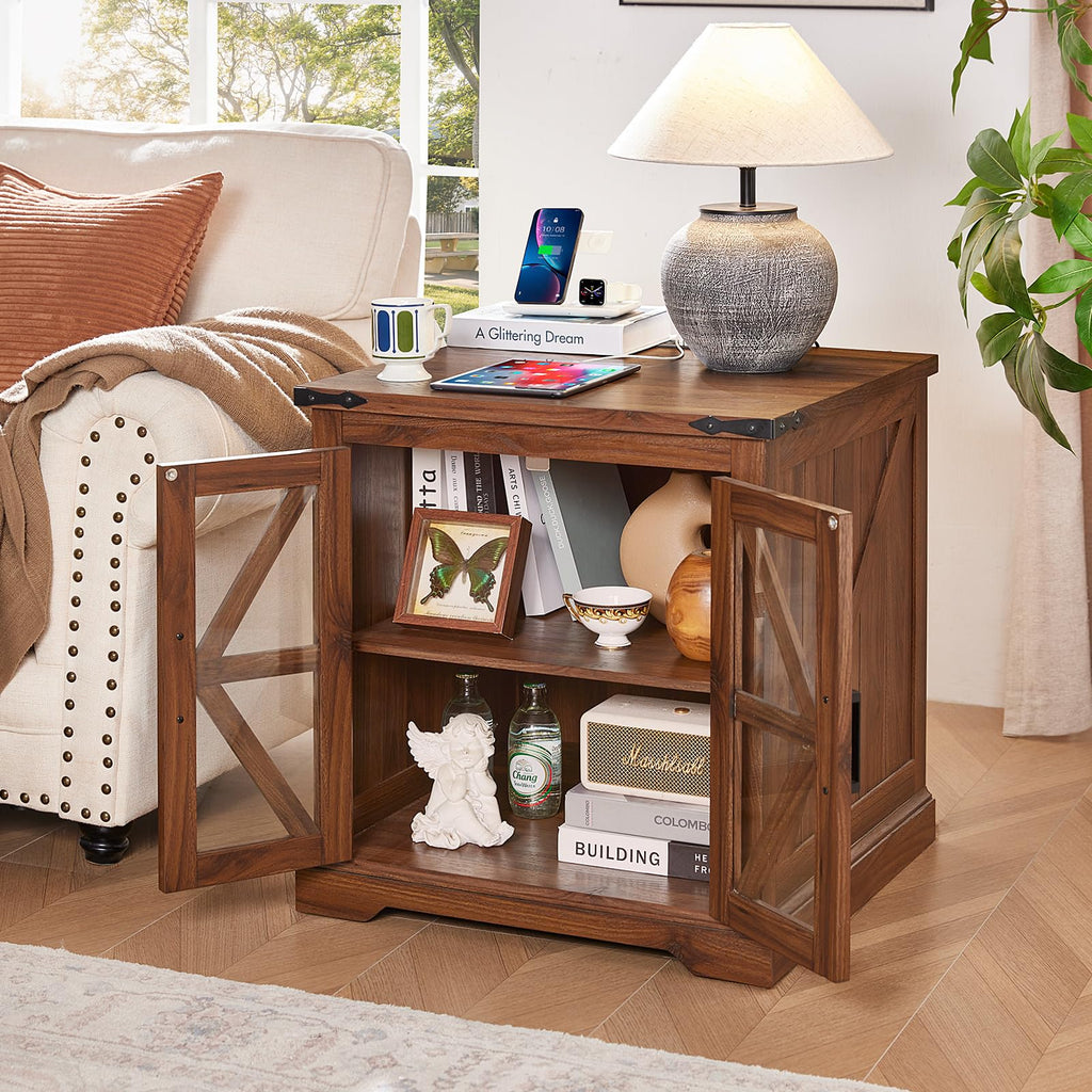 24'' End Table Set 2 with Charger T53463