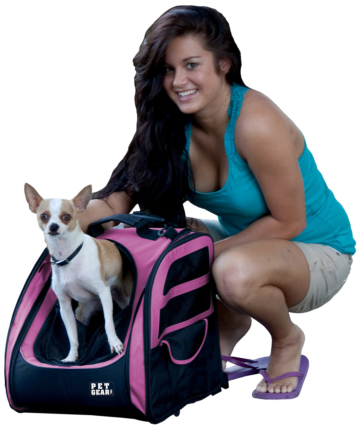 Large Pink Pet Backpack Z39071