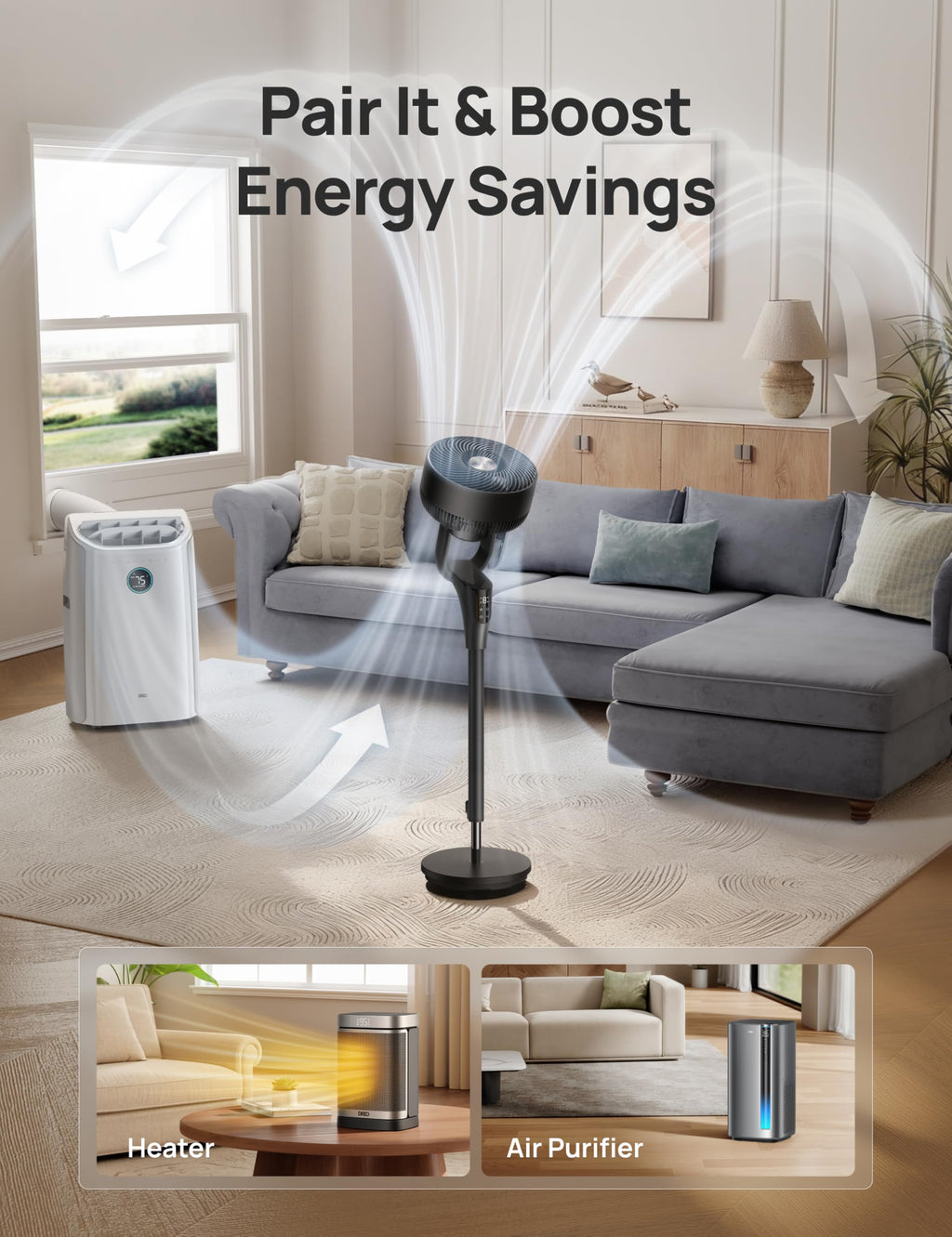 Oscillating Standing Fan Z3020