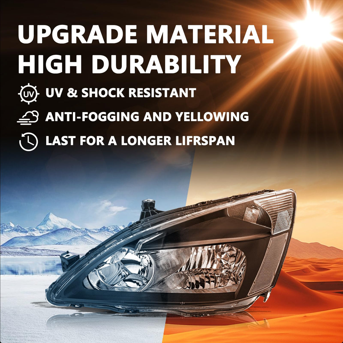 Black Clear Headlight Assembly G327301