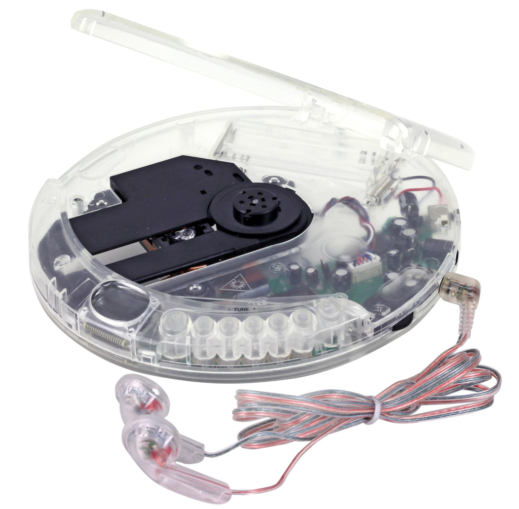Portable CD Player Transparent Clear O22671