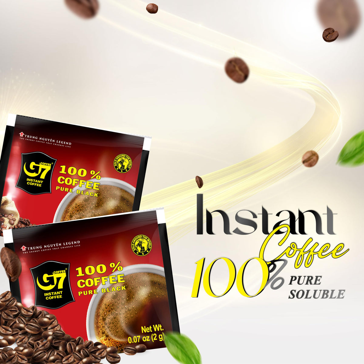 Black Instant Coffee 200 Sachets B575613