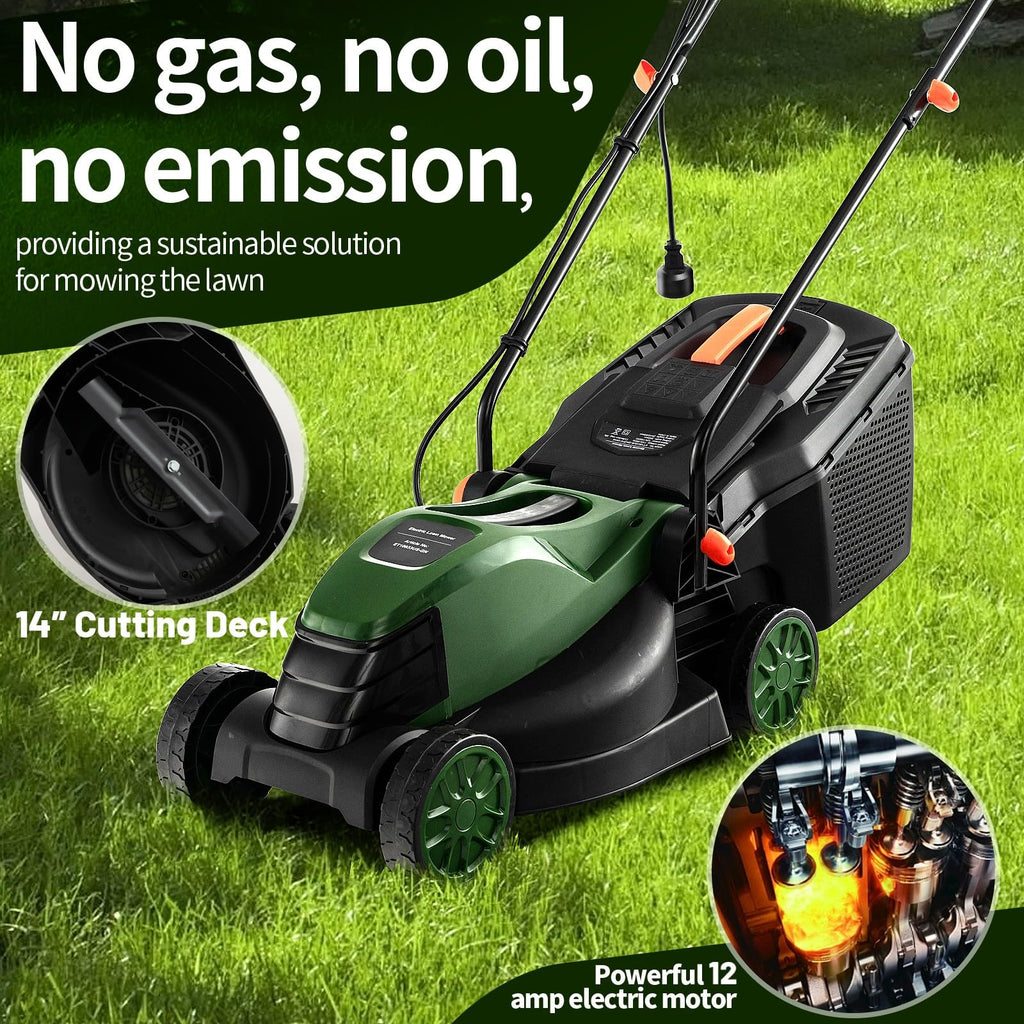 Electric Lawn Mower with Grass Collection Box X64121
