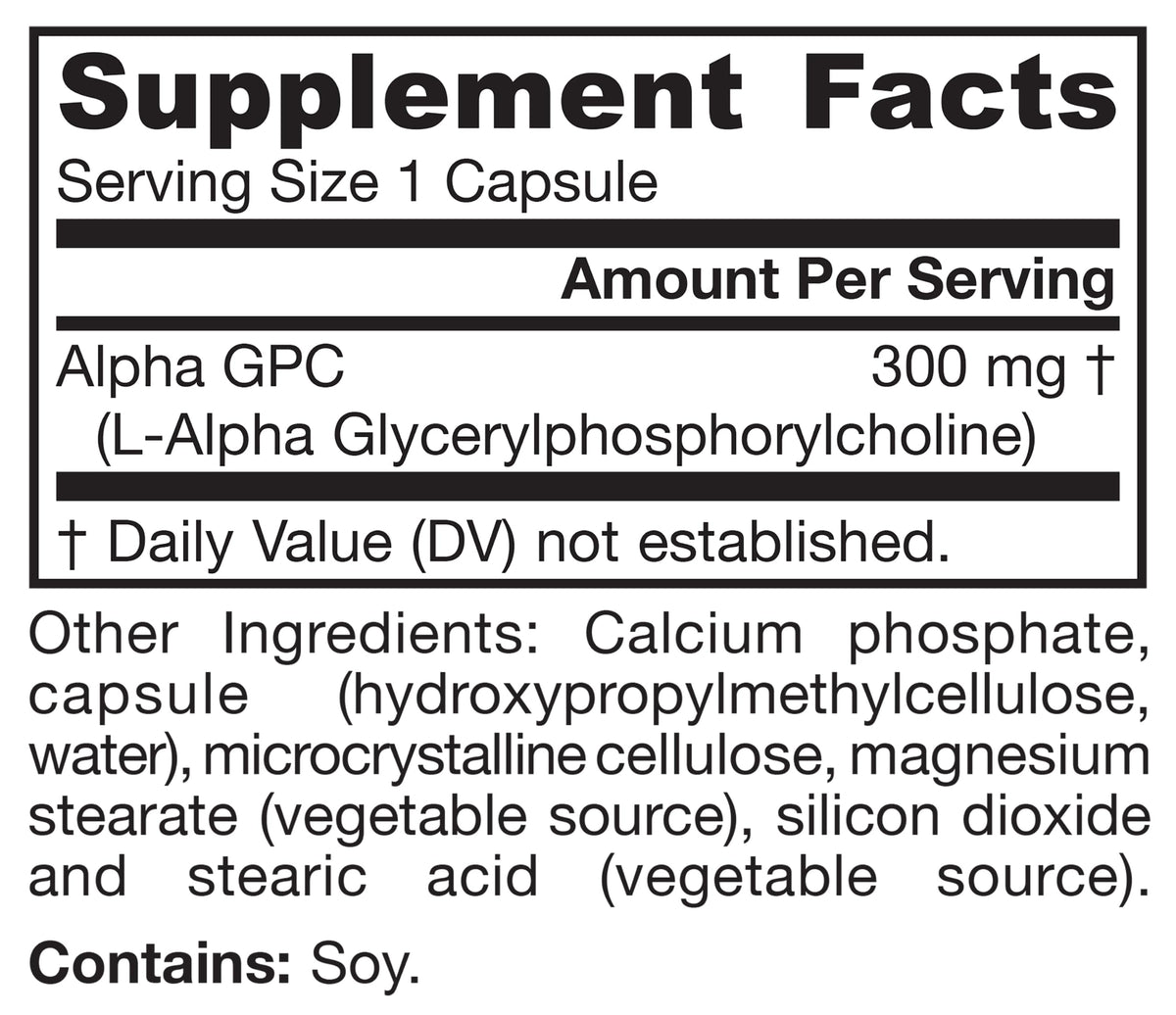300mg Choline 60 Capsules E3691