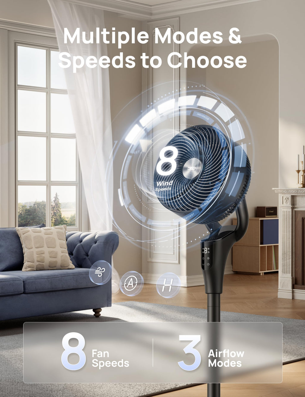 Oscillating Standing Fan Z3020