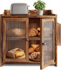 Wooden Bread Box with Glass Doors K3999