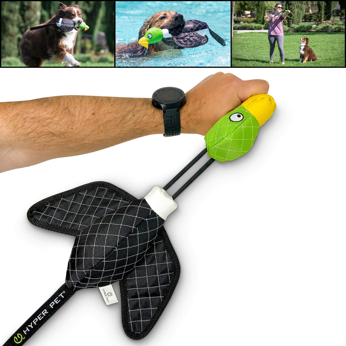 Large Duck Slingshot Fetching Dog Toy F676058