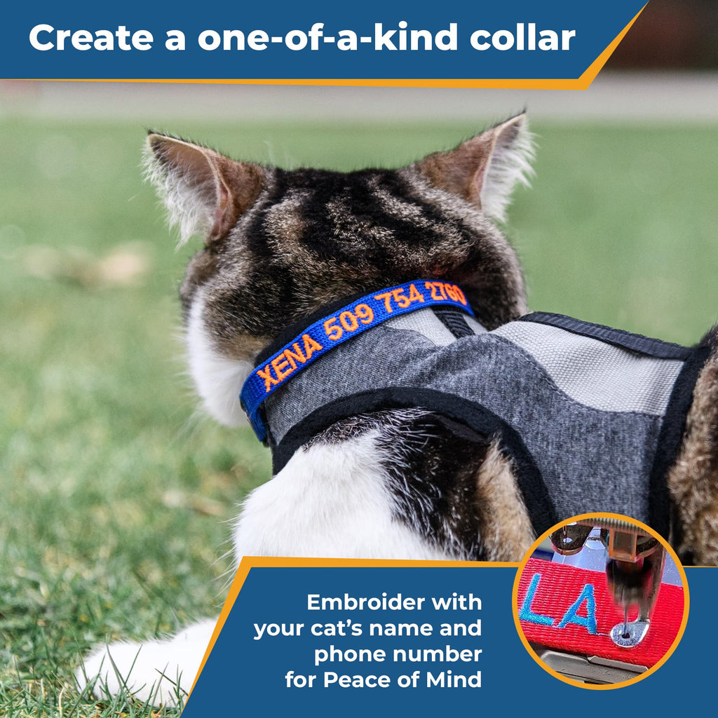 Personalized Cat Collars with Breakaway Safety Release Buckle P906