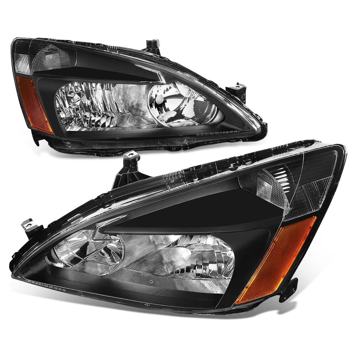 Black Housing Amber Corner Headlights Assembly D849