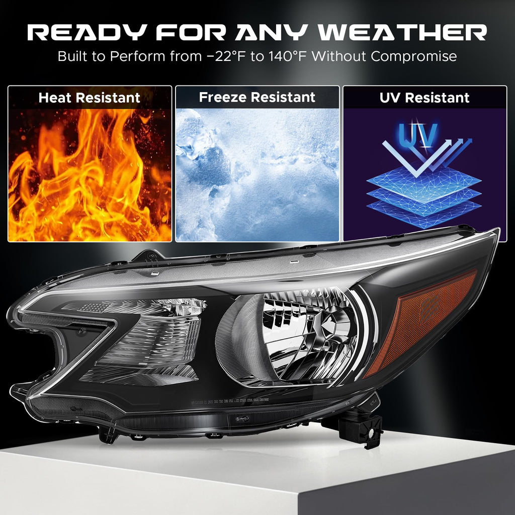 Headlight Compatible with 2012-2014 Honda CR-V Halogen Type Z529