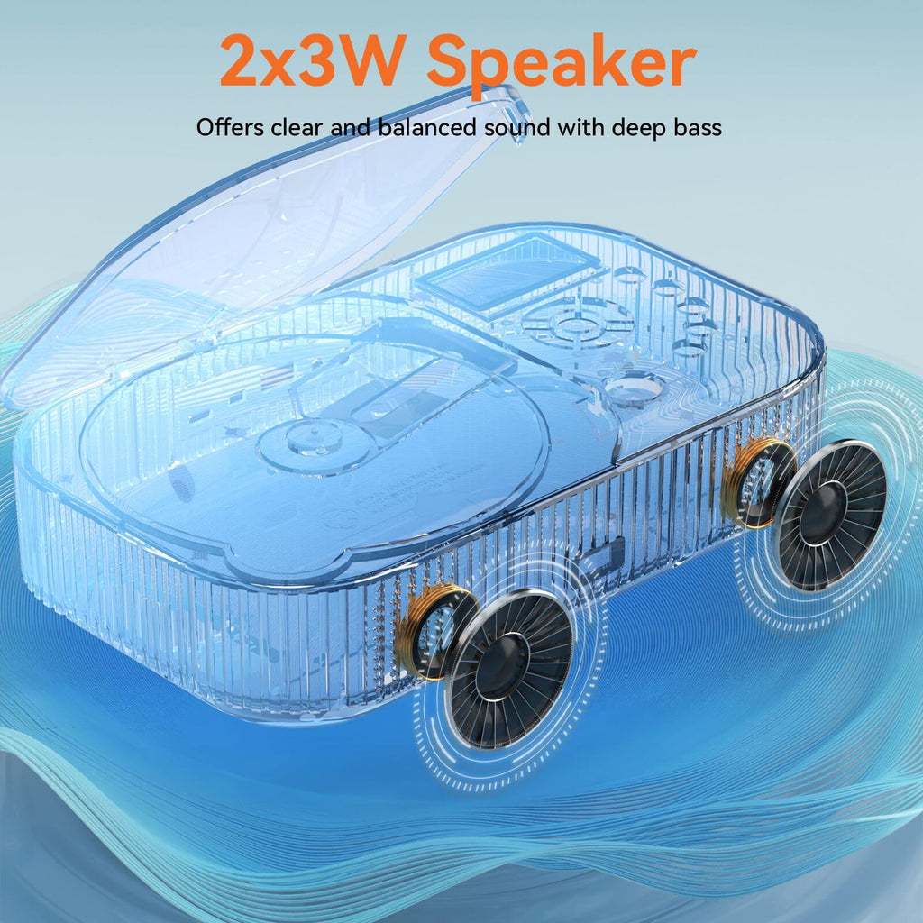 Portable Dual Stereo CD Player Black M738