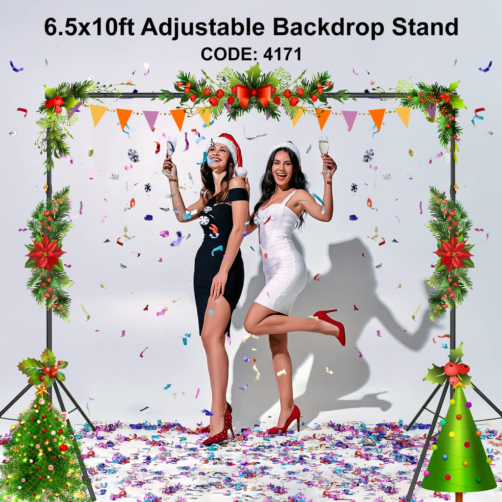 Adjustable Photography Backdrop Stand Kit with Carrying Bag V6716