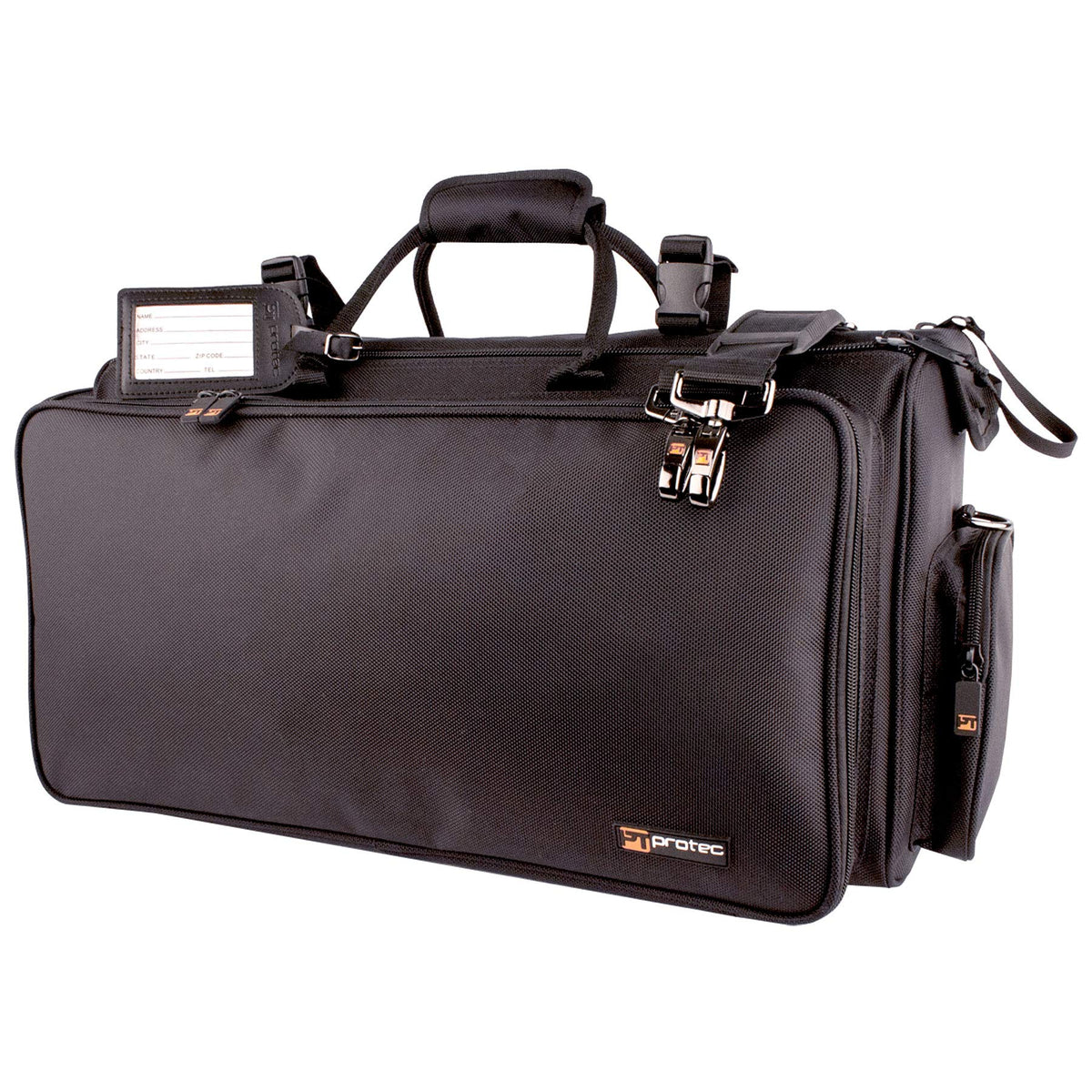 Triple Horn Gig Bag with Removable Mute Storage Bag Q379