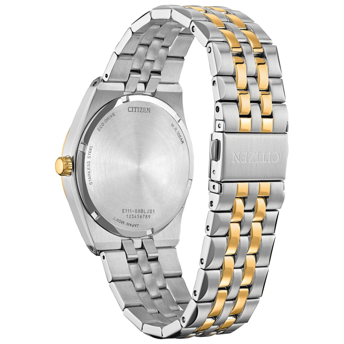 Two-Tone Stainless Steel Diamond Bezel Watch J4276