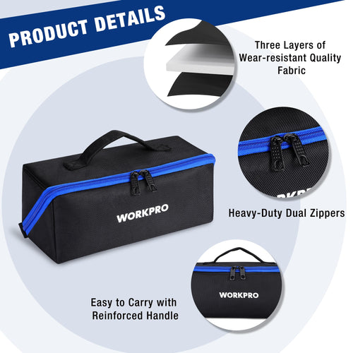 10" Wide Mouth Zipper Utility Tool Bag R826460