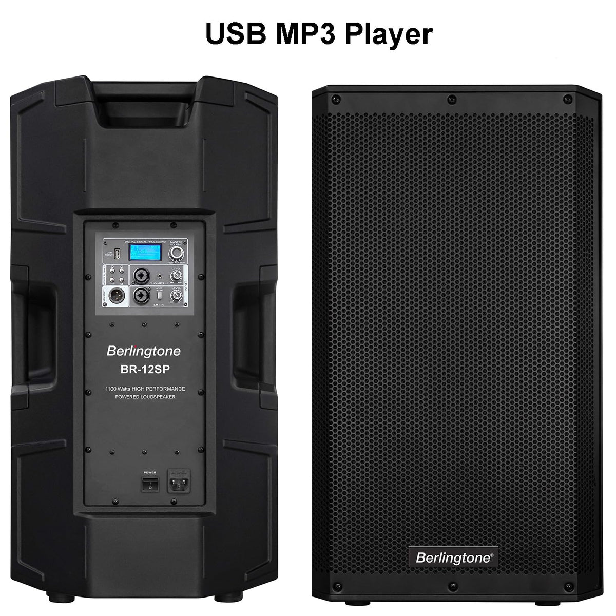 12-Inch Powered PA Speaker with Bluetooth, USB Port, XLR Inputs D312