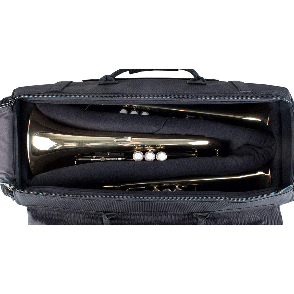 Triple Horn Gig Bag with Removable Mute Storage Bag Q379
