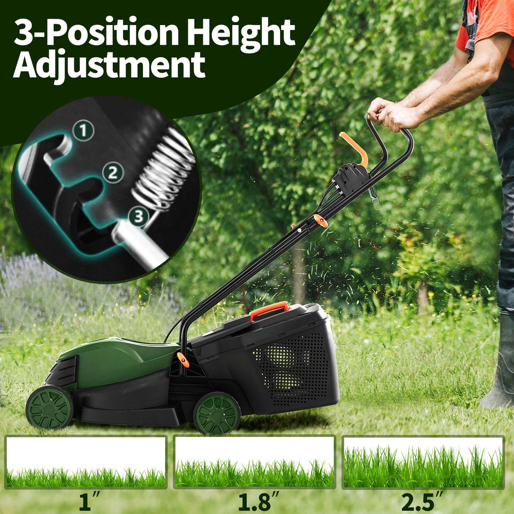 Electric Lawn Mower with Grass Collection Box X64121