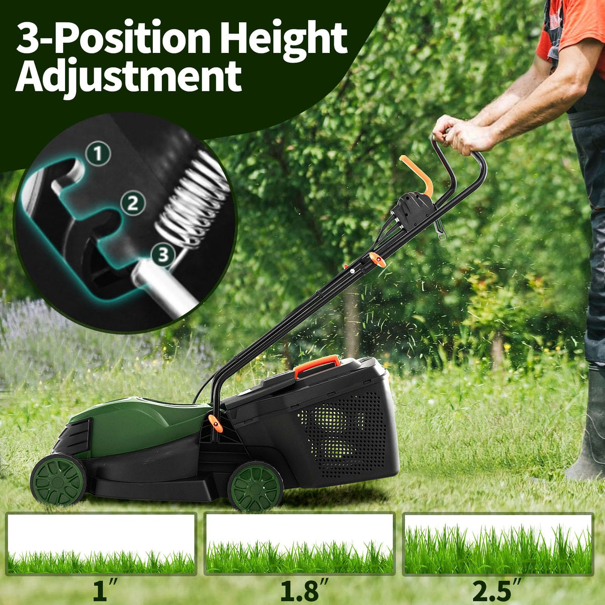 Electric Lawn Mower with Grass Collection Box X64121