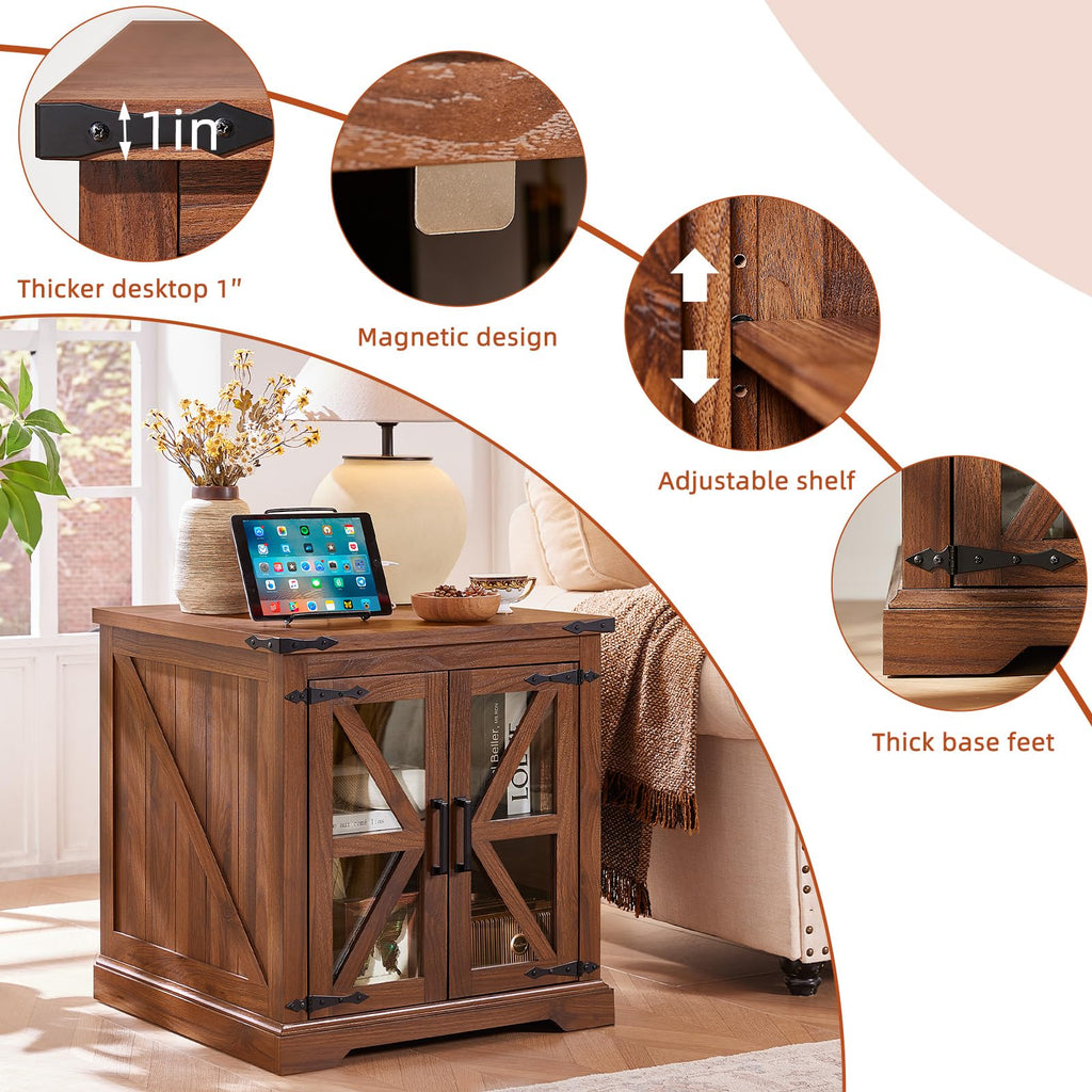 24'' End Table Set 2 with Charger T53463