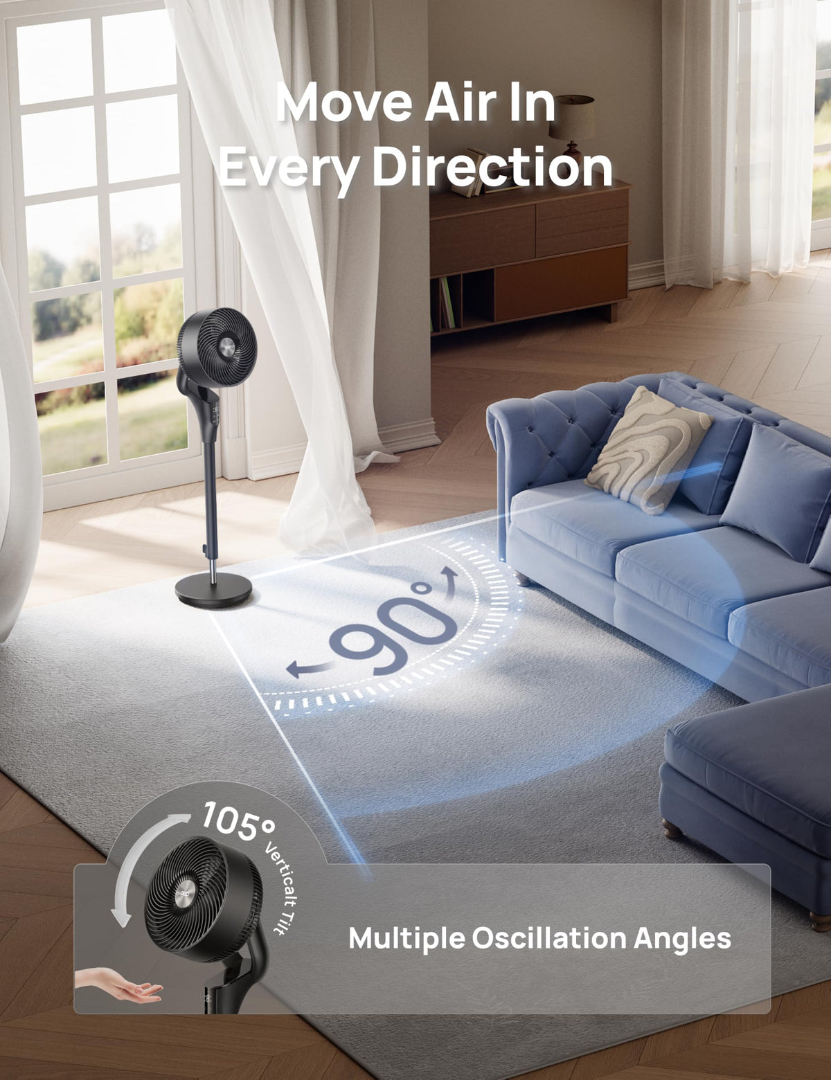 Oscillating Standing Fan Z3020