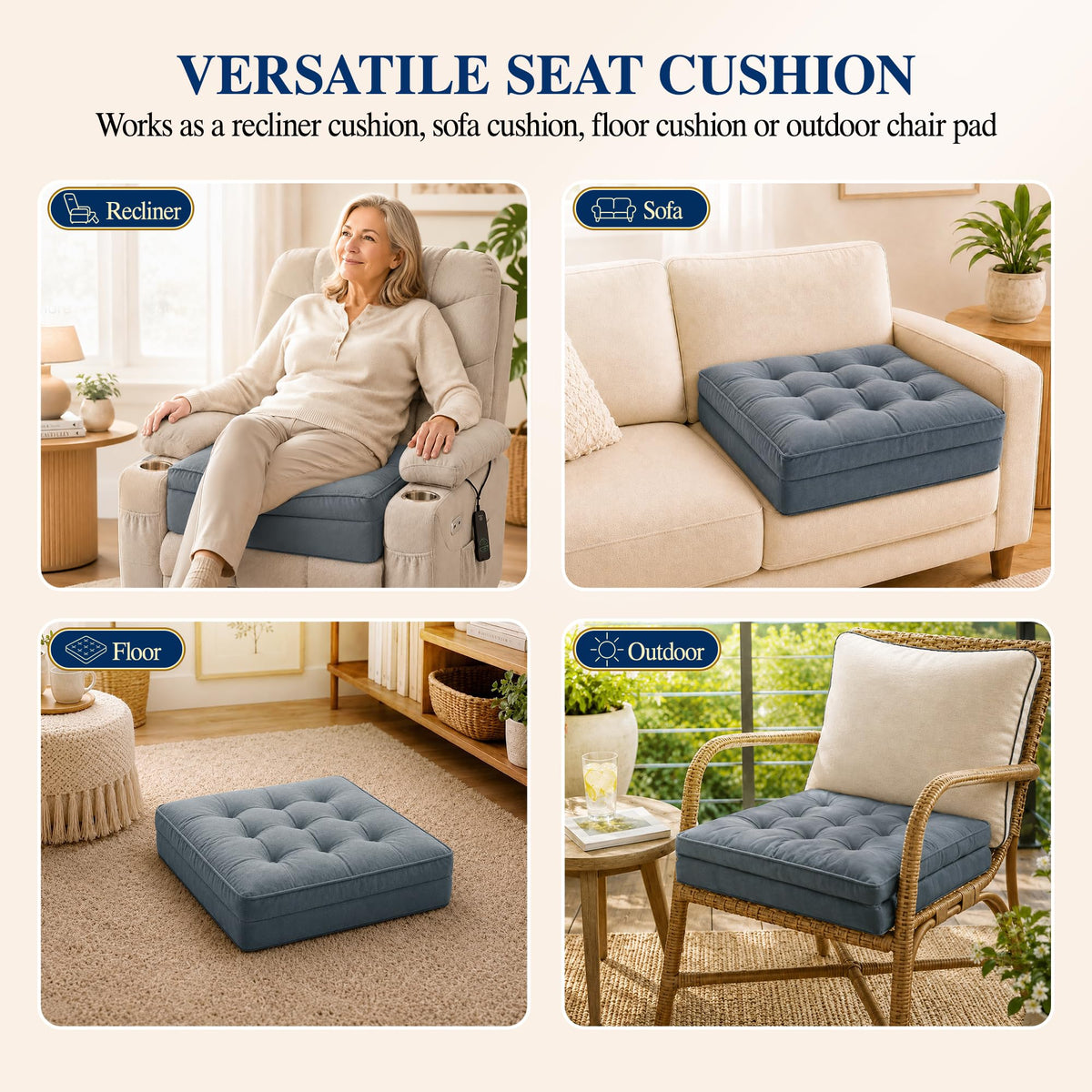 20x20x5 Recliner Seat Cushion E32381