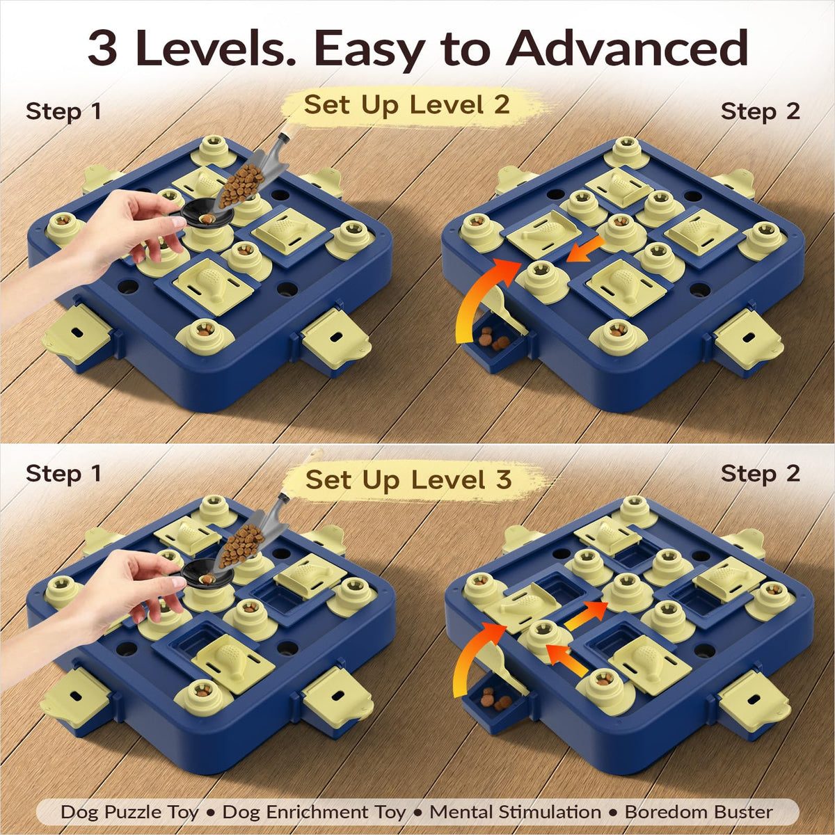 Dog Chess Puzzle Toy 3-Levels H587140