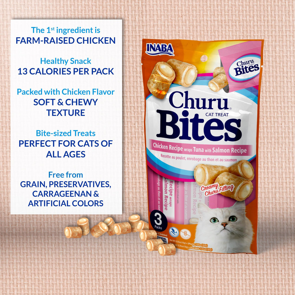 Soft Chewy Baked Chicken Cat Treats with Vitamin E, 24 Tubes O670547