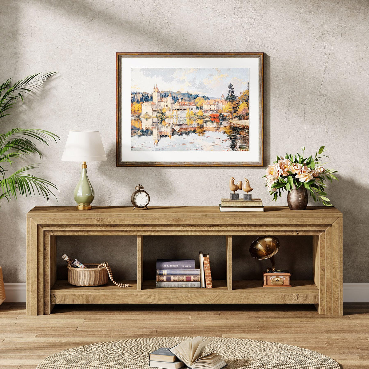 63" Wood TV Stand D3296