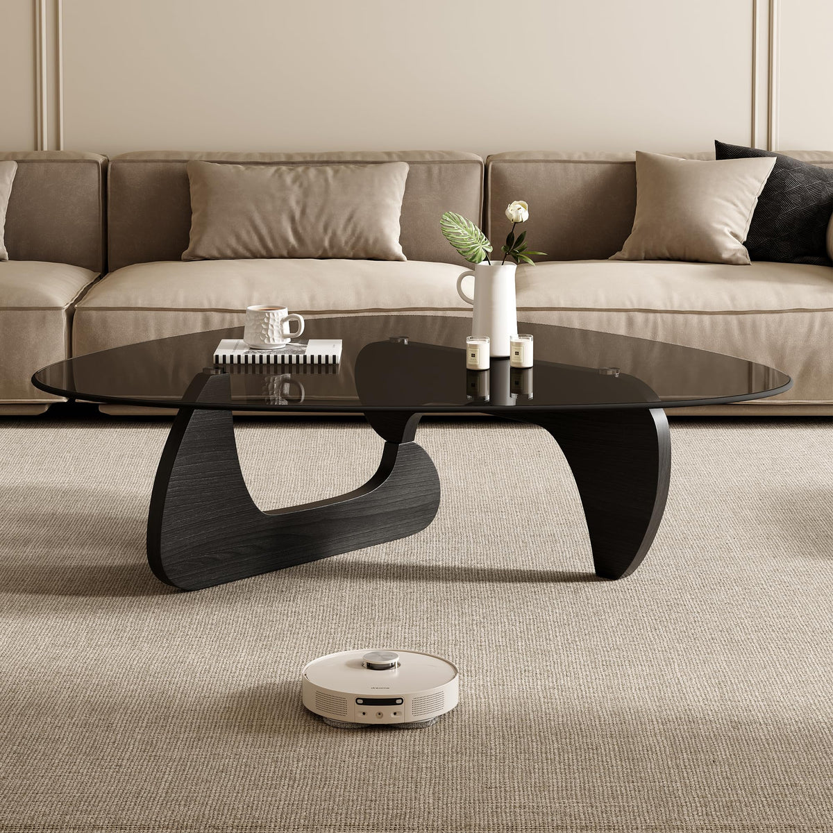 Mid Century Modern Triangle Coffee Table N695466
