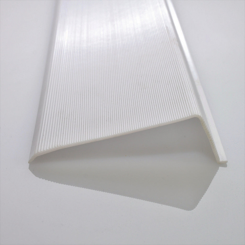 White Ribbed Acrylic Diffuser (L-Shaped, 24") U26971