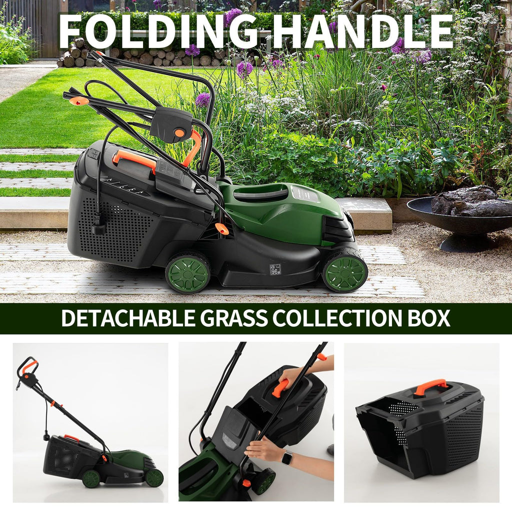 Electric Lawn Mower with Grass Collection Box X64121