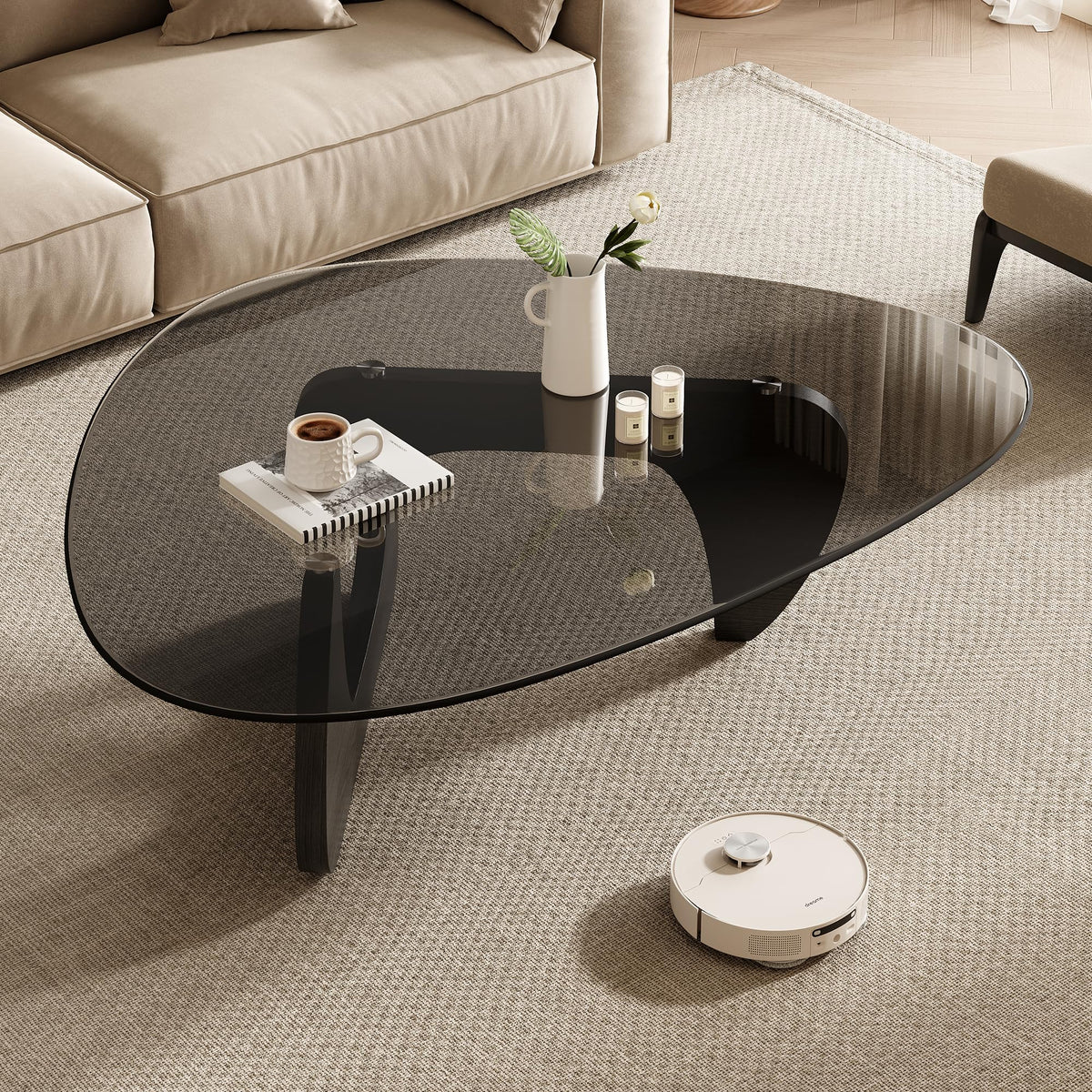 Mid Century Modern Triangle Coffee Table N695466