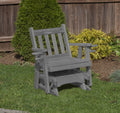 Heavy Duty Pressure Treated Outdoor Glider Chair with Cup Holders Y661
